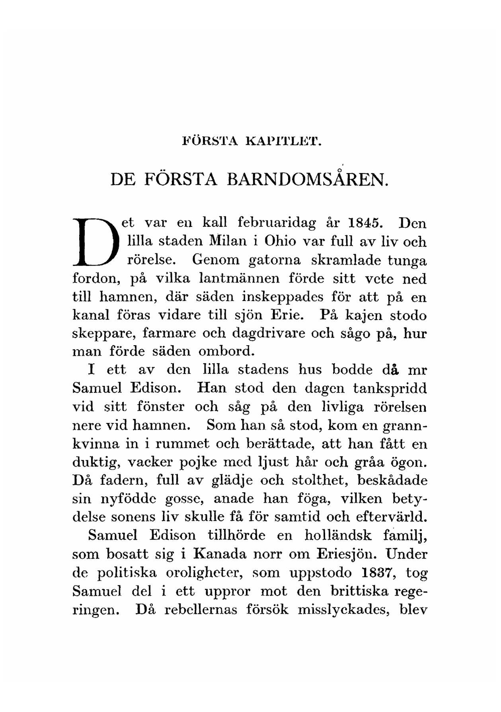 Thomas Alva Edison | Elsa Ribbing