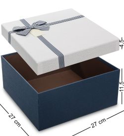 Packing Symphony WF-79-B Набор коробок из 3шт «Квадрат» цв.син./бел.