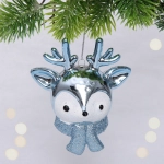 Елочная игрушка «Новогодний олененок» 7*11*10,5 см, голубой
