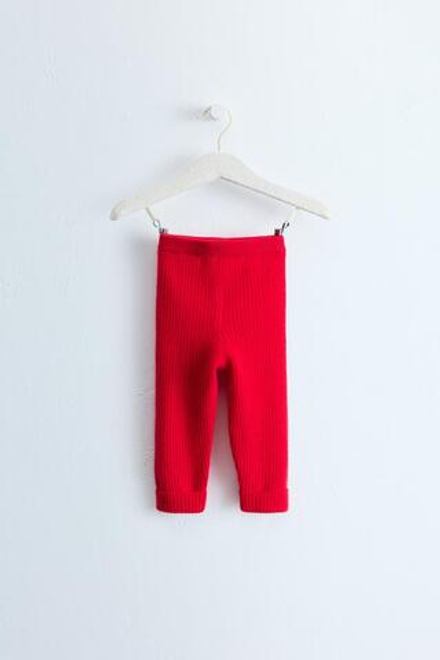 ZARA TIMELESS — ЛЕГИНСЫ ИЗ 100% КАШЕМИРА, КРАСНЫЙ