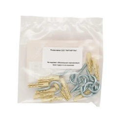 Шуруп полукольцо d3,4хL30мм оцинкованный Европартнер (10 шт.)