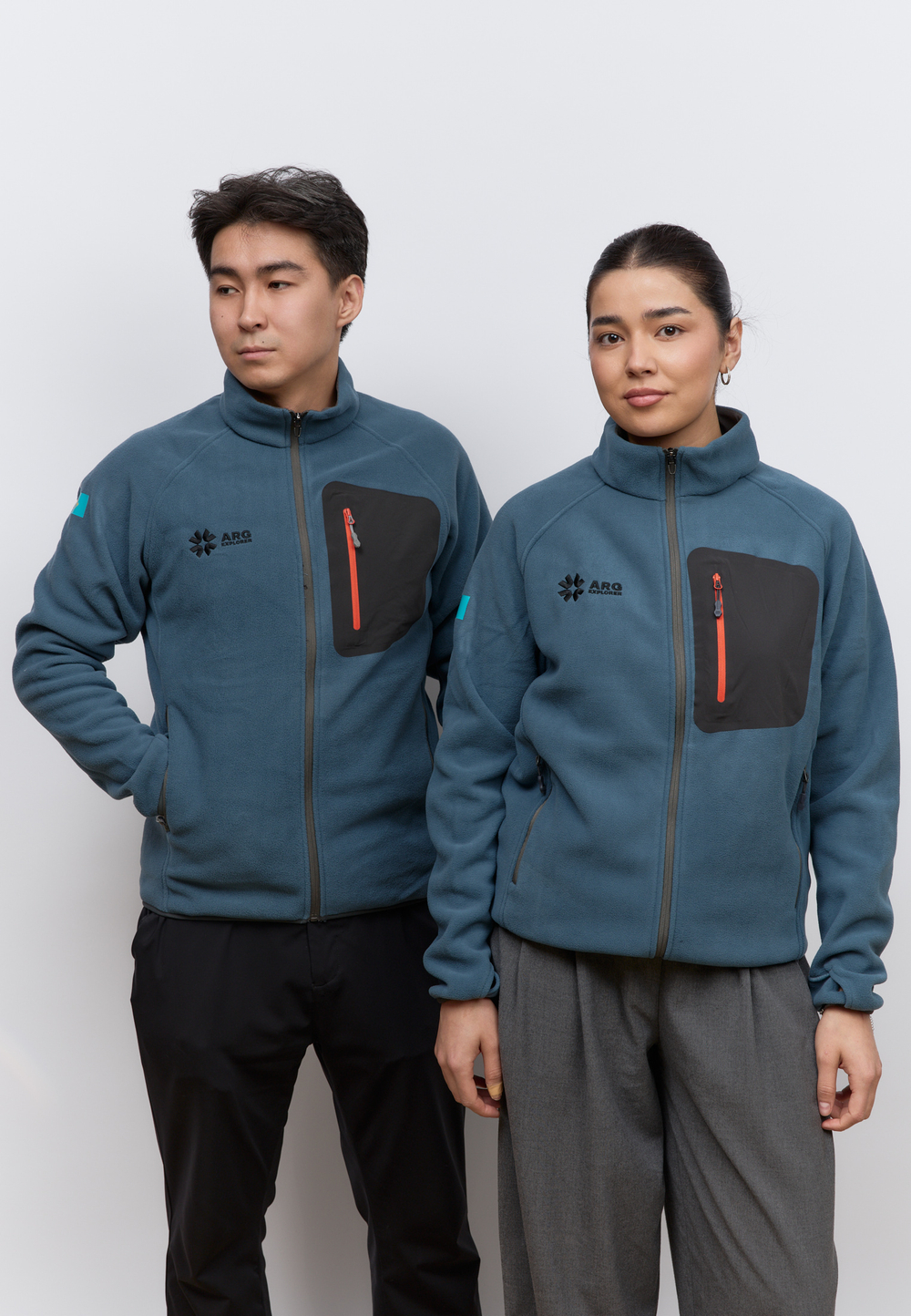 Флисовая кофта на замке ARGYMAQ EXPLORER BLUE