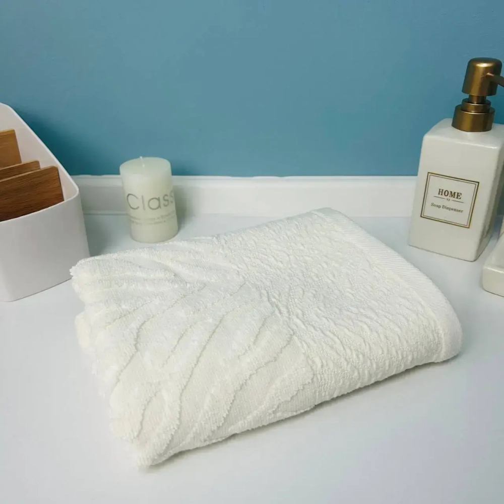 Полотенце махровое 50*90см «Florence» цвет кремовая астра 03-009, плотность 450 гр/м2