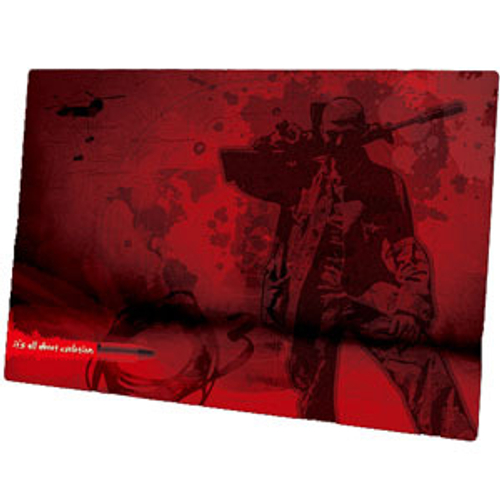 Коврик для мыши Ozone Shooter S, 400х320х3 мм, ткань/резина, красный