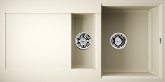 Кухонная мойка OMOIKIRI Sakaime 100-2-BE Tetogranit/ваниль