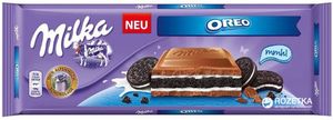 ШОКОЛАД MILKA OREO МОЛОЧНЫЙ 300ГР