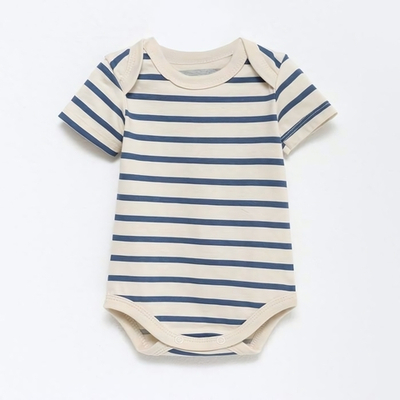 Боди "Basic line" в полоску, р.86-92 см, бежевый 9538978 (Крошка Я)