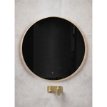 Зеркало круглое Armadi Art Modern D120см 545-120-G подсветка, диммер, антизапотевание, GOLD