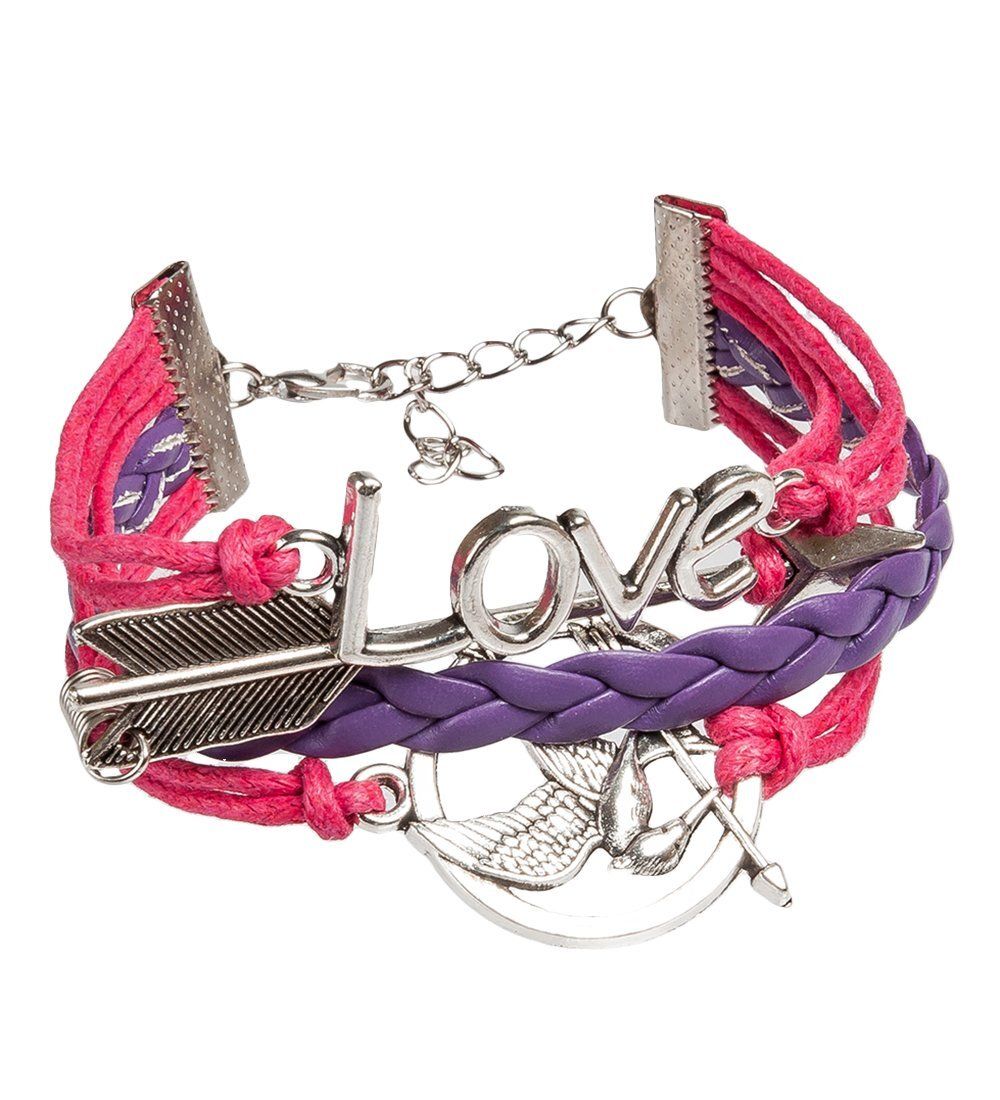 Y-BR031 Браслет в стиле Гарри Поттер фиолет/малин