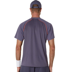 Мужское теннисное поло Asics Match Actibreeze - серо-фиолетовое