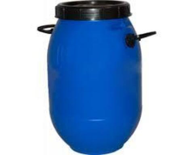 Бочка пластик. 160 л  крышка под обруч (чистая)