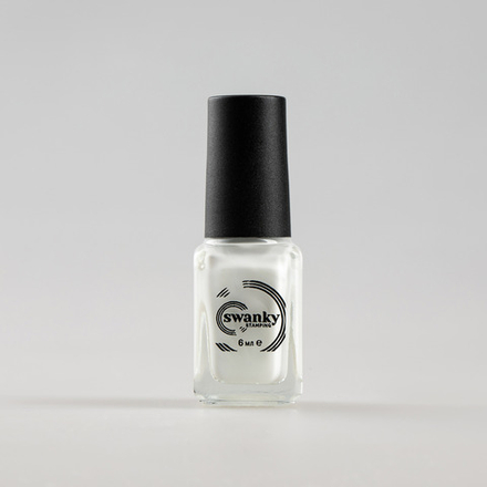 Swanky Stamping Лак для стемпинга S02 белый, 6мл