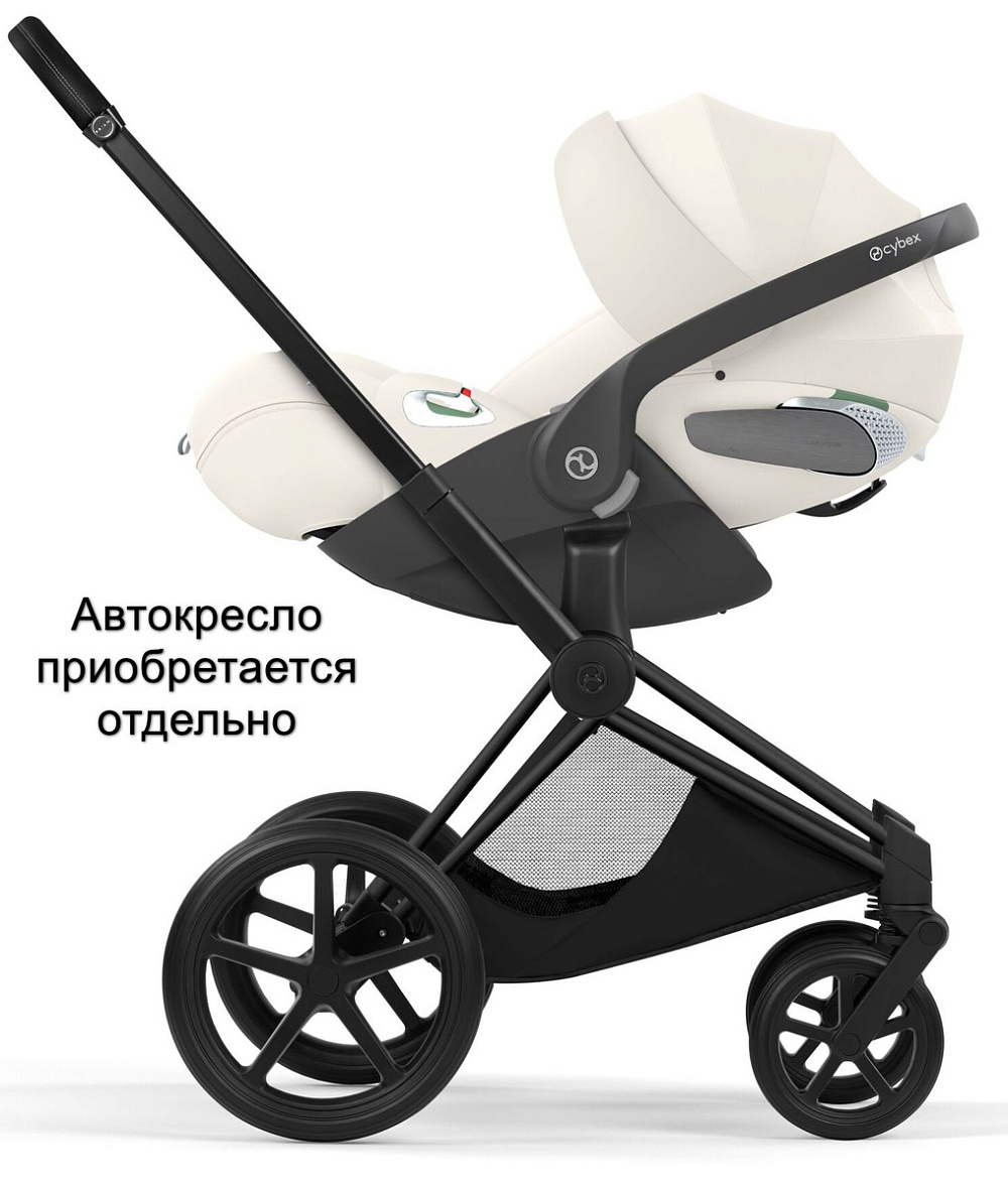 Коляска Cybex Priam V Matt Black Style Collection 2 в 1 Off White