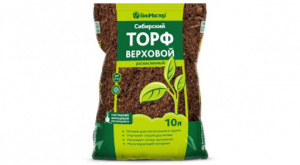 Сибирский верховой торф,раскисленный,10л БиоМастер