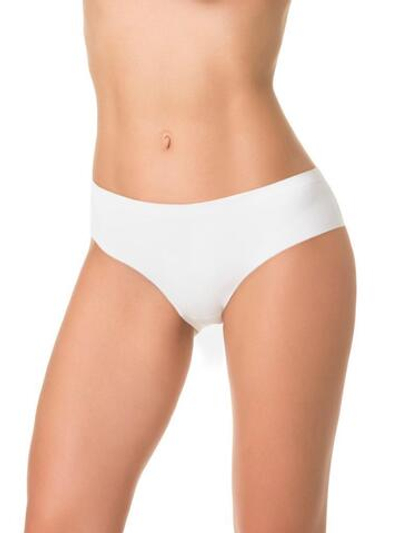 Женские трусики-слипы с кружевными вставками (Размер: XL) (Цвет: молочный)