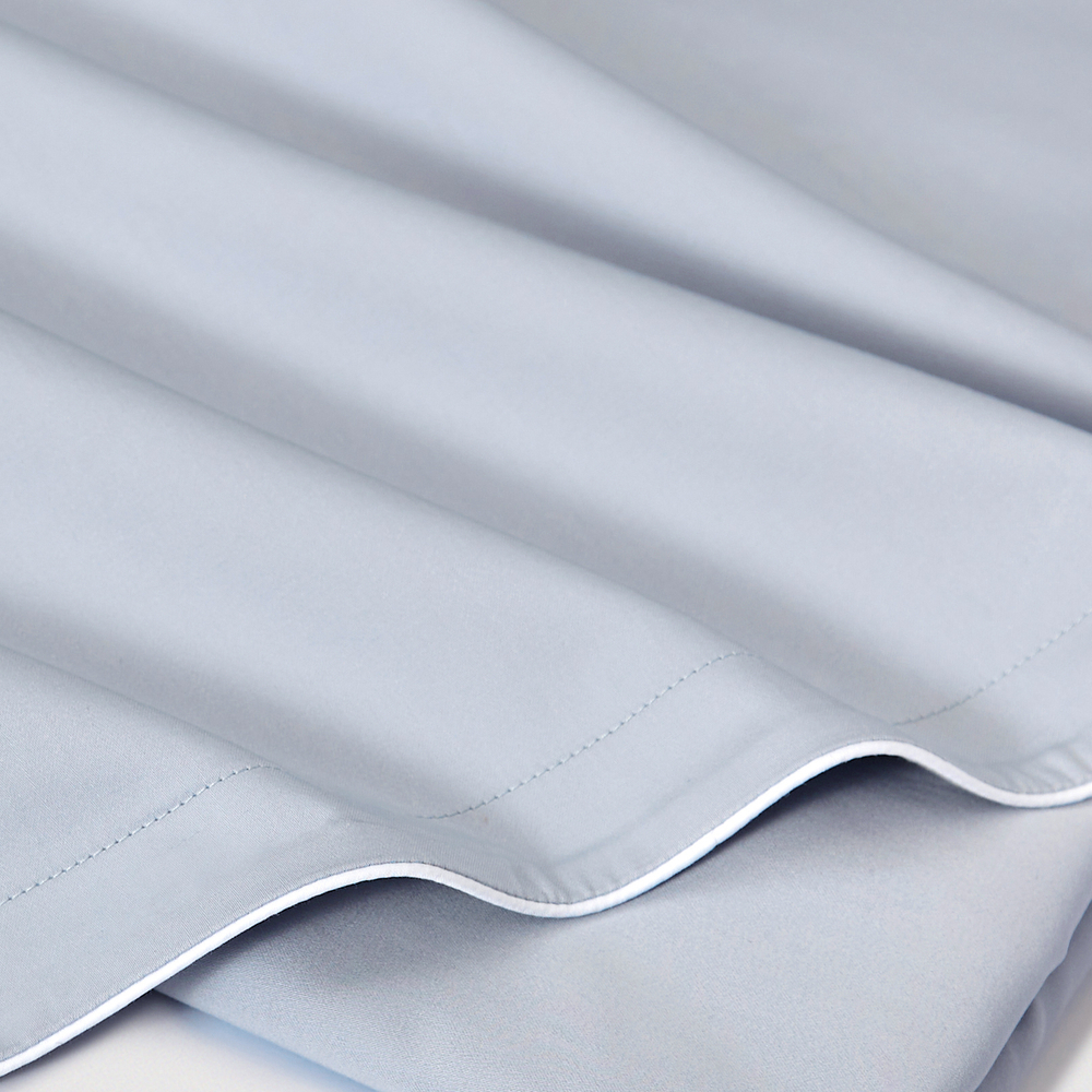 Постельное белье 2 спальное евро Сlaire&Caroll Lune+ серо-голубое