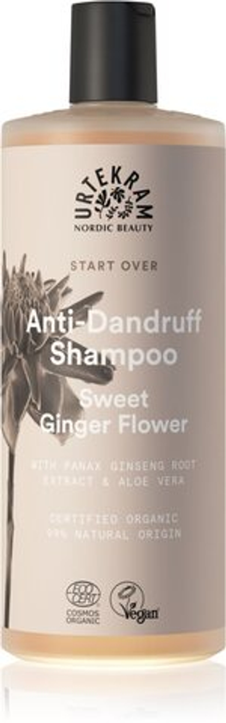 Urtekram Sweet Ginger Flower - увлажняющий шампунь против перхоти с экстрактами алоэ и имбиря /   500  ml  / GTIN 5701058011950