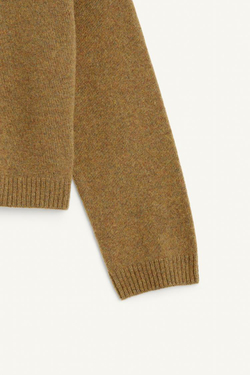 ZARA СВИТЕР ИЗ 100% ШЕРСТИ, ОЛИВКОВО-ЗЕЛЕНЫЙ