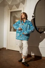 Куртка Soeurs с Коричневыми Пуговицами синяя