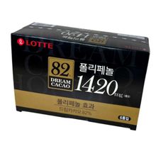 Lotte Dream Cacao Горький шоколад в кубиках 82% 86 г 6 шт