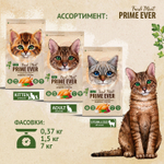 Сухой корм PRIME EVER Fresh Meat Kitten для котят, индейка с рисом, 1.5 кг