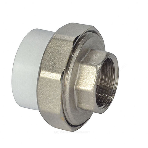 Муфта PP-R комбинированная разъемная белая Дн 25х1/2" ВР RTP (РосТурПласт) 10618