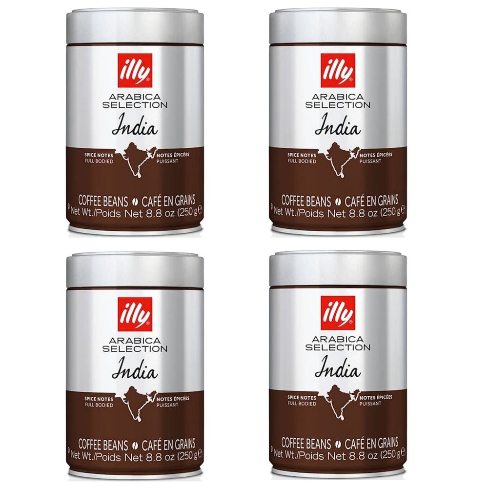 Кофе в зернах ILLY India Индия 250 г 4 шт