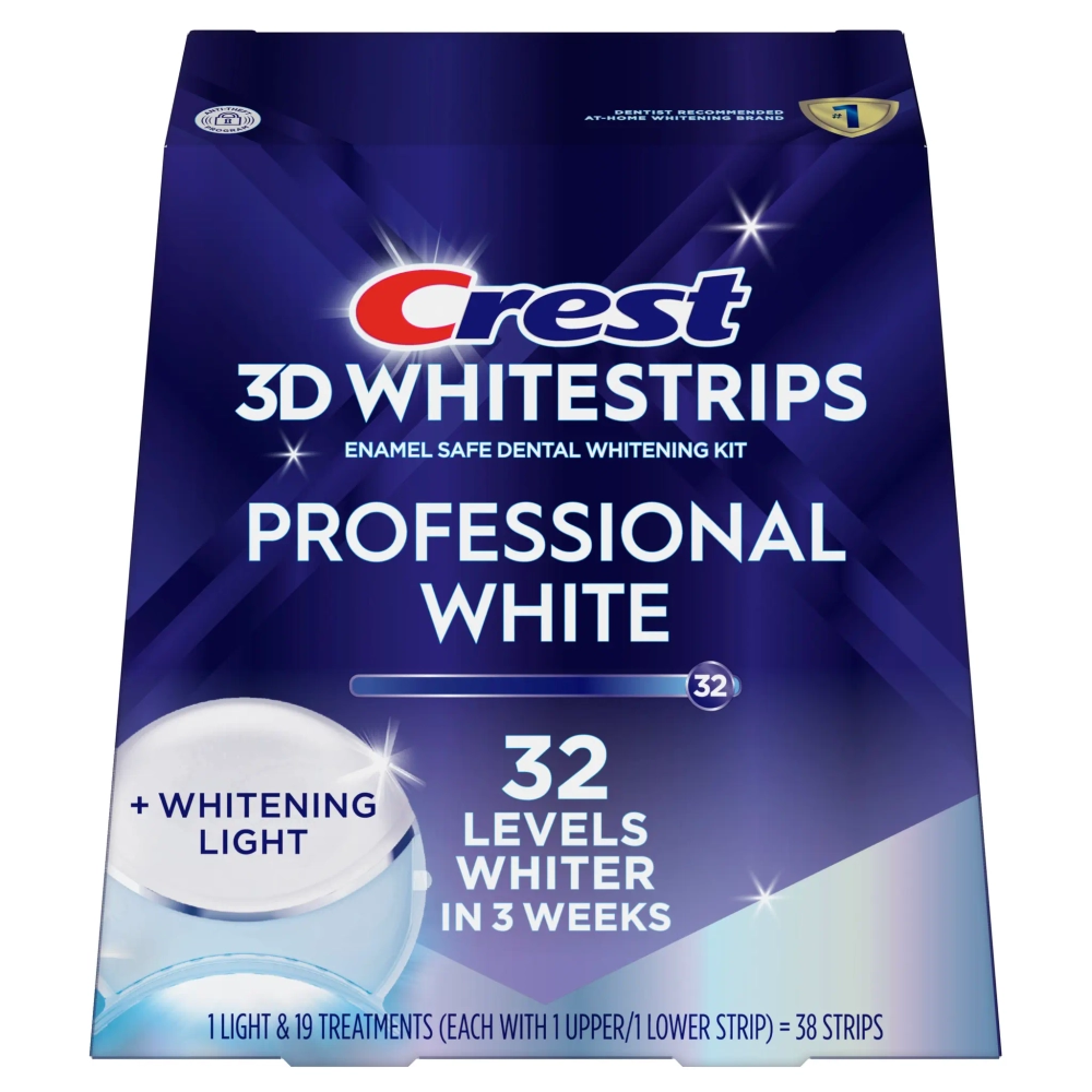 Отбеливающие полоски для зубов Crest 3D Whitestrips Professional White Light