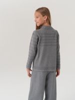 Водолазка в школу для девочки AT743  серый