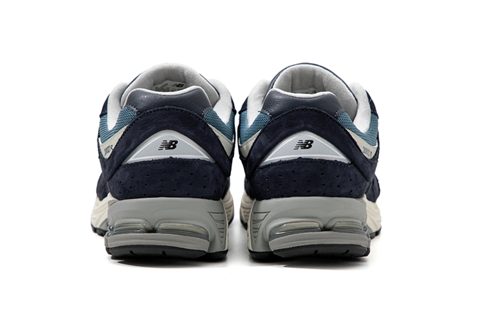 New Balance NB 2002R trend retro anti-fur fabric non-slip wear-resistant breathable lightweight low-cut casual running shoes for men and women the same style deep sea army blue