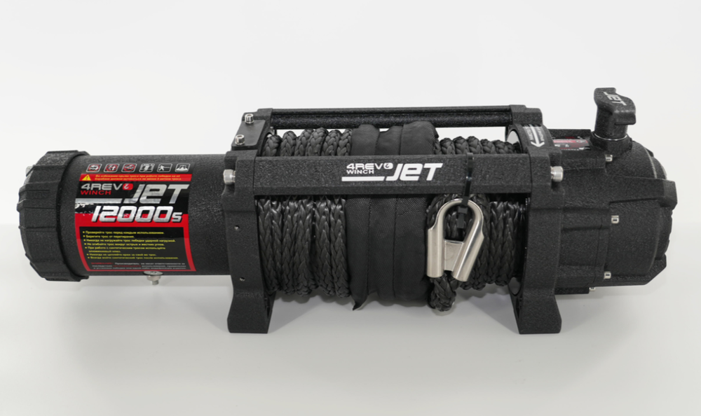 Лебедка автомобильная 4REVO JET 12000s 12В (Синтетический трос)