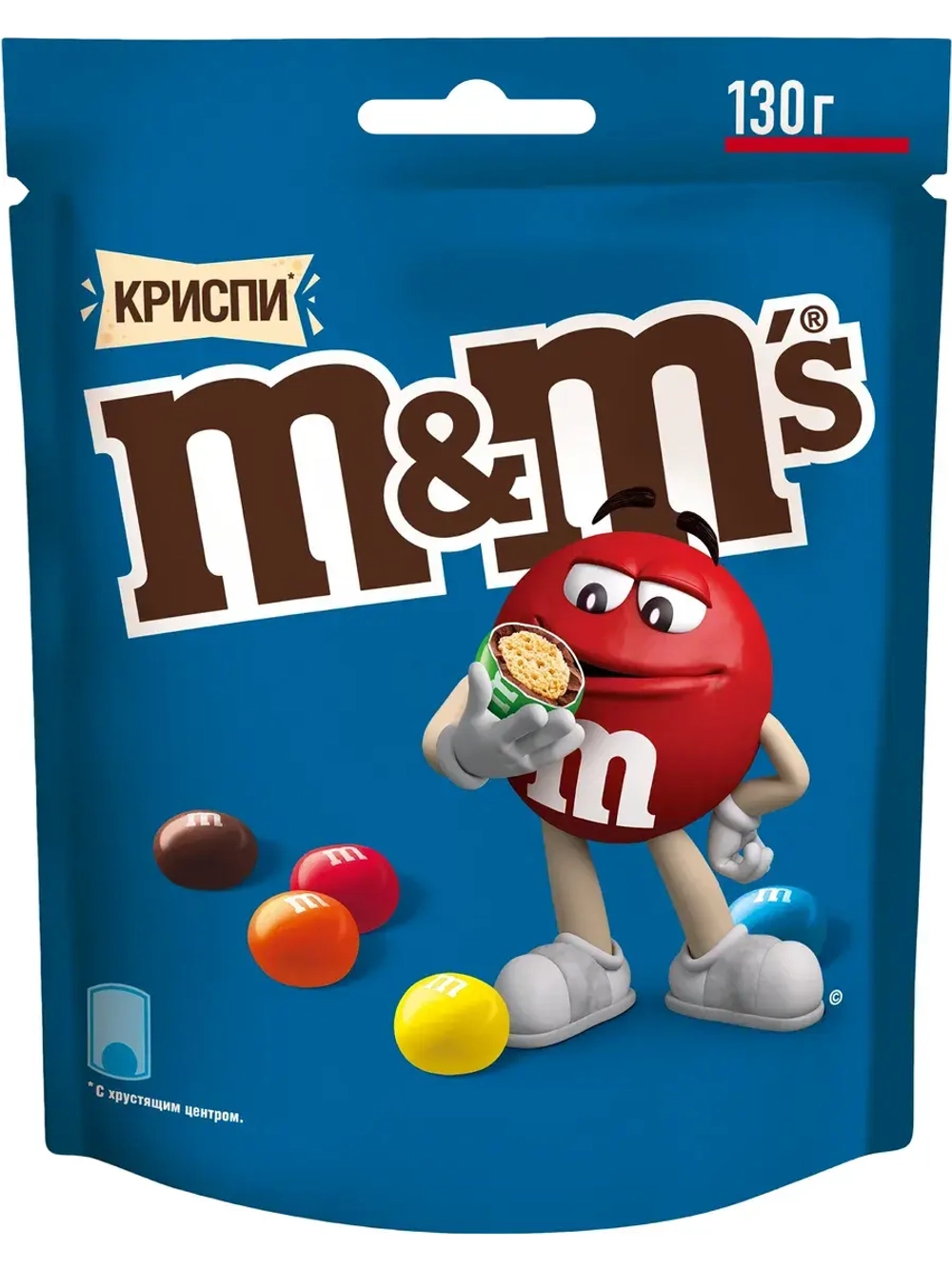Драже M&M's Криспи с хрустящим центром 130 г * 5 шт
