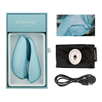 Голубой бесконтактный клиторальный стимулятор 10,4см Womanizer Liberty Clitoral Stimulator Powder Blue WZ11GB0200