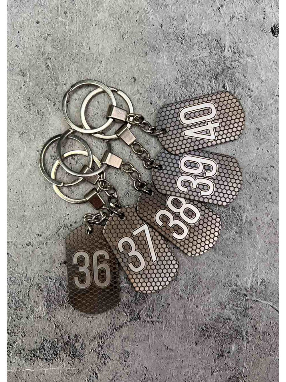 Номерки на ключи металлические 36-40