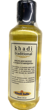 Масло для волос Khadi Traditional Сандал и миндаль, 210 мл