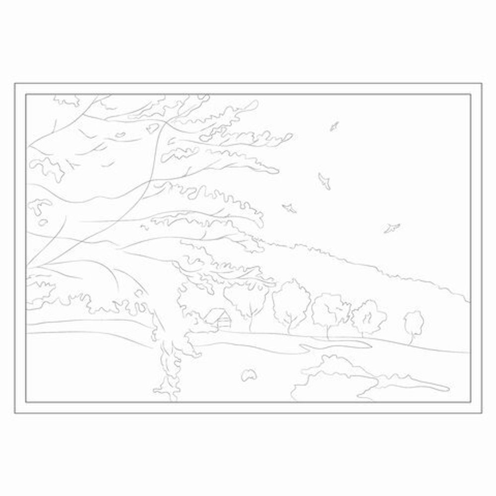 Папка для акварели С ЭСКИЗОМ, БОЛЬШАЯ А3, 10 л., 200 г/м2, BRAUBERG, 110065, 111065