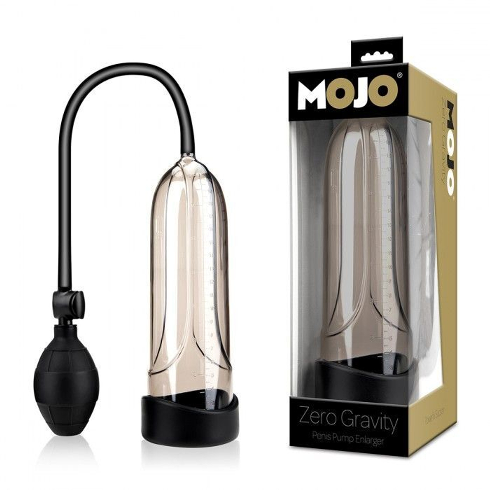 Дымчатая вакуумная помпа для пениса Mojo Zero Gravity (Цвет: дымчатый)