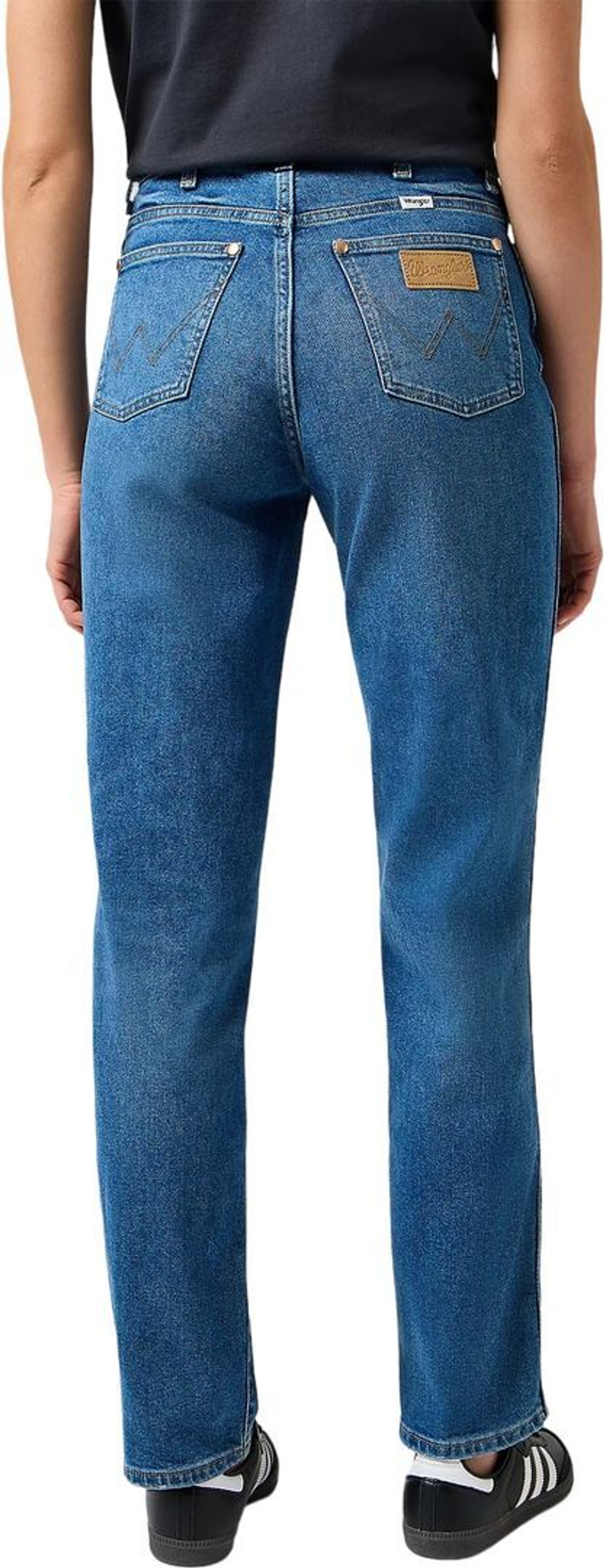 Джинсы Wrangler MOM STRAIGHT STRIDE синий