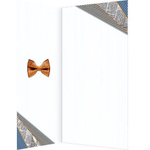 Открытка двойная, "Поздравляю!"для мужчины, 215 х 216 мм, без текста, евроформат, рельеф, фольга золото, Мир открыток