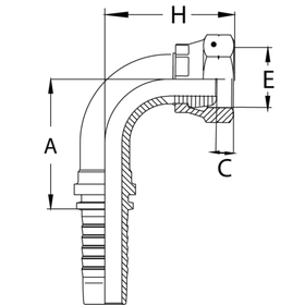 Фитинг DN 16 DK (Г) 22x1.5 (90)