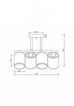 Люстра на штанге Freya Course FR5136PL-04CH