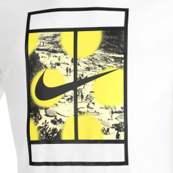 Мужское теннисное поло Nike Court Heritage RG T-Shirt Men - White, Multicoloured