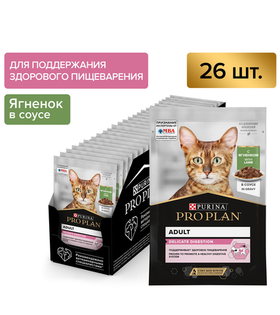 Про План Delicate Ягненок в Соусе 85гр./26шт.