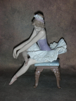 Статуэтка. Фарфор. Премьера Балерина на стуле. Lladro. Испания