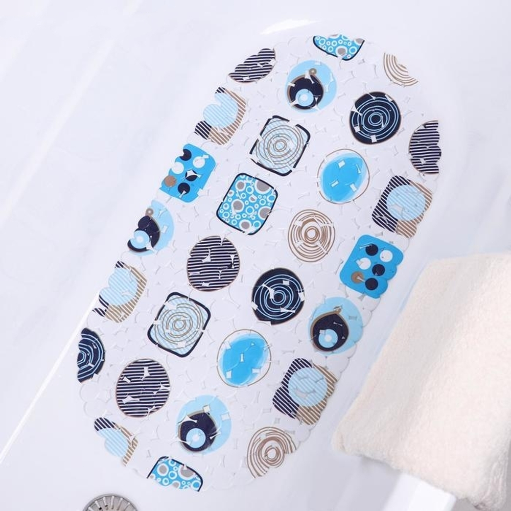 5139237 SPA-коврик для ванны на присосках Доляна «Абстракция», 35×65 см, галька