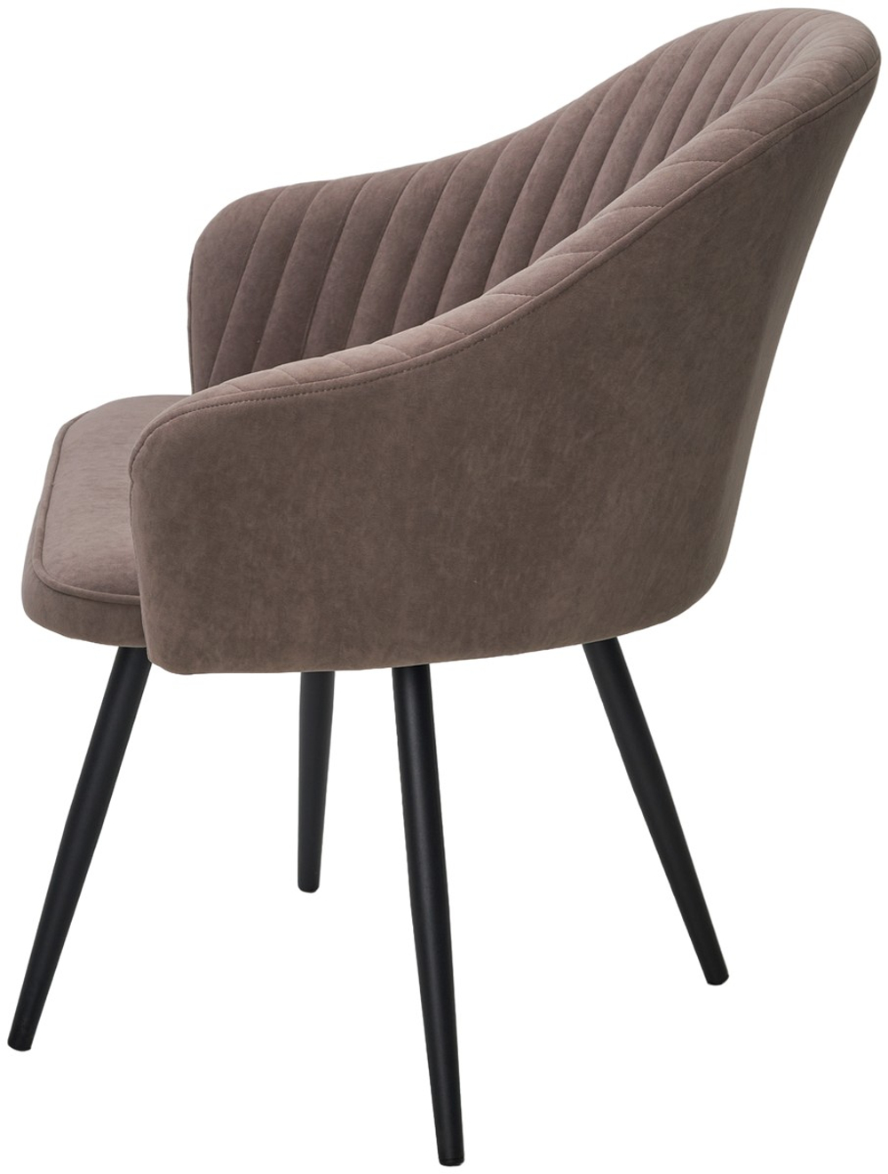 Стул М-City DISAUR Авиор (Avior) поворотный на поворотный на 360 градусов, B5 Капучино, Велюр, Черный каркас