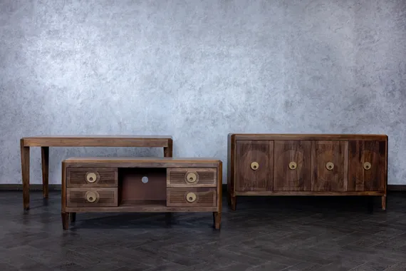 Тумба под ТВ Tepid из массива манго, 140х60 см