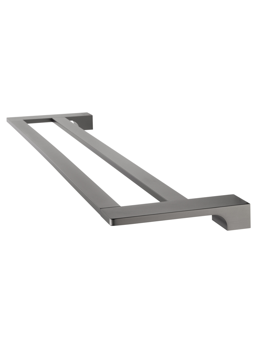 Полотенцедержатель двойной WONZON & WOGHAND ECLIPSE, Темный графит (WW-9111-GM)