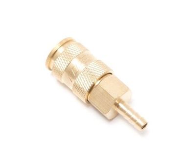 Быстроразъем пневматический с клапаном-''елочка''12мм (латунь) Forsage F-BSE1-5SH