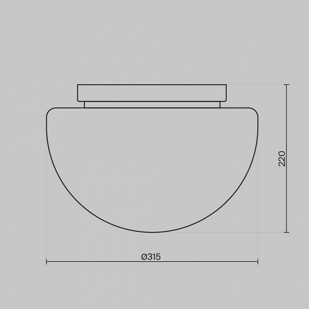 Накладной светильник Maytoni Glassy MOD270CL-01G
